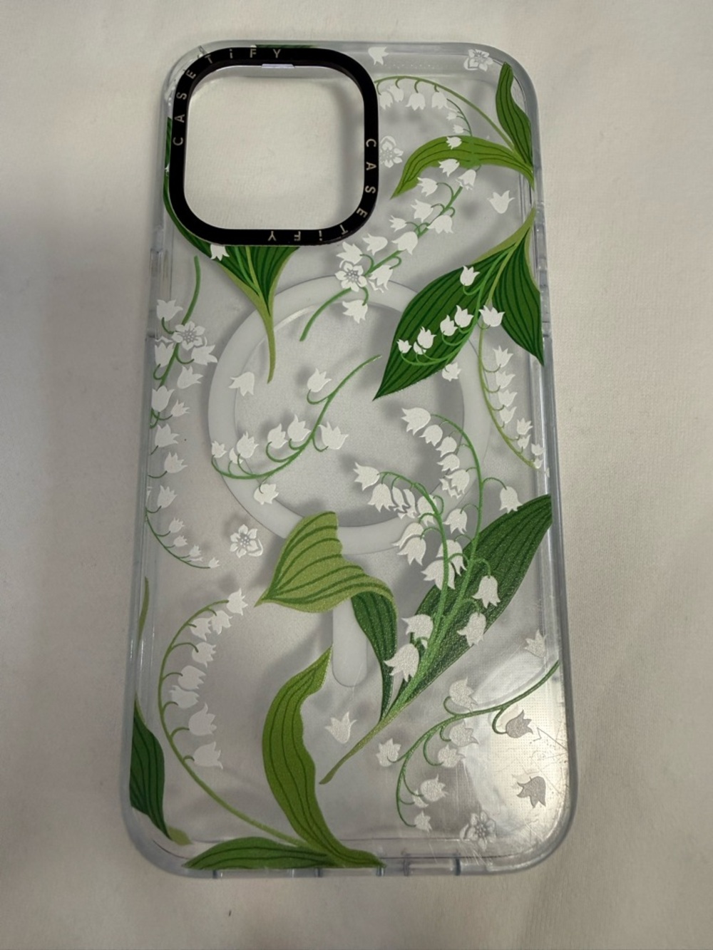 Casetify iPhone 14 Pro Max Clear Lily of the Valley phone case